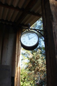 Werners Gartenbahn-Anlage-Uhr